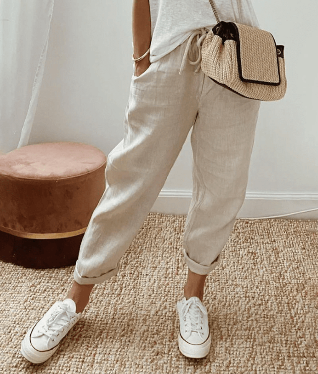 Rive | Luxus Hose aus Baumwolle-Leinen