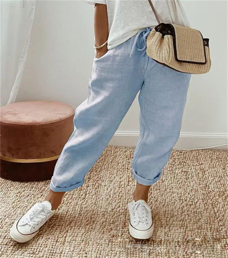 Rive | Luxus Hose aus Baumwolle-Leinen