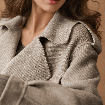 Elegantly Fitted Coat for Women in Modern Style